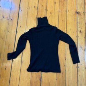 Cashmere Black Turtleneck